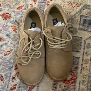 Tan Suede Oxford Shoes - French Toast, new